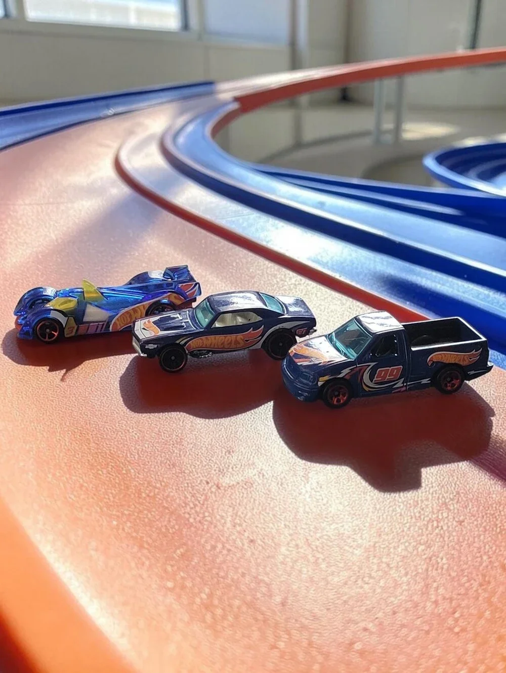 (Lot Of 3) Assorted Hot Wheels Race Team Chevy Camaro/Hi-Tech Missile/Ford F-150